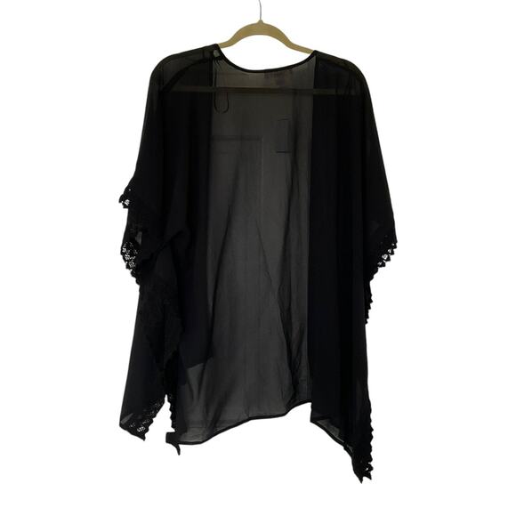Motherhood Maternity Black Sheer Cover-Up Cardigan Women One Size NWT | 57-5 - Picture 2 of 6